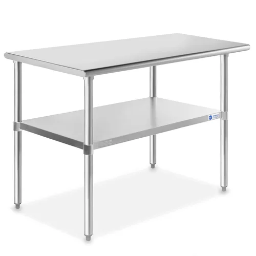 Vista 12 de GRIDMANN Mesa de trabajo de acero inoxidable de 12 x 24 pulgadas, mesa de preparación de cocina comercial NSF con estante inferior para restaurante