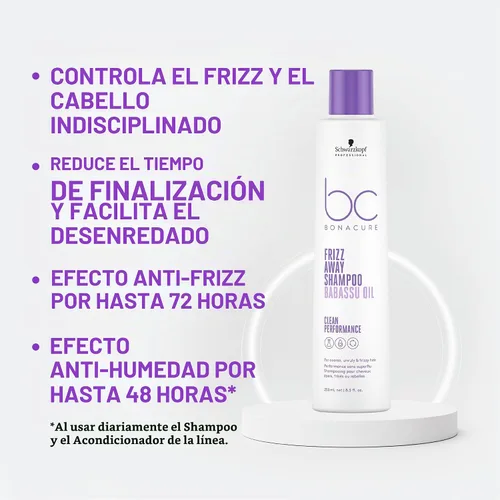 Vista 3 de Schwarzkopf BC Keratin Smooth Perfect Micelar Champú 250ml / 8.45 oz