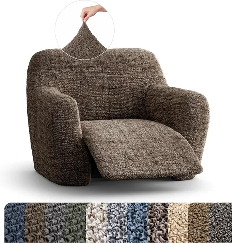 Vista 10 de PAULATO BY GA.I.CO. Funda reclinable – Funda de ajuste suave – Protector elástico de muebles reclinables de 1 pieza – Tela estampada hipoalergénica