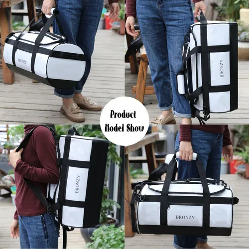 Vista 5 de Bolsa de gimnasio para mujeres y hombres, grandes bolsas de viaje deportivas, bolsas de fin de semana, bolsa de baile de entrenamiento, bolsa
