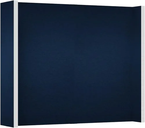 Vista 53 de EverPanel - Kit de pared modular de 7 x 7 pies, color azul oscuro SoundSorb con ribete negro, divisor de habitación, paneles de pared entrelazados