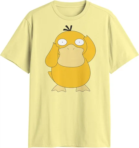 Vista 5 de Pokemon Big Face Charmander Pikachu Squirtle Bulbasaur Psyduck Snorlax Eevee - Camiseta para adulto