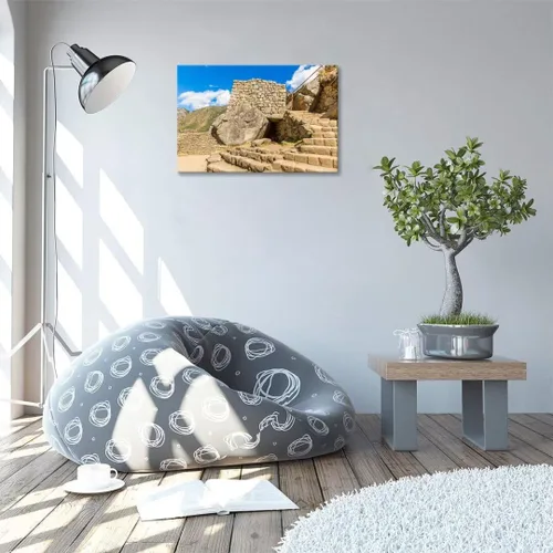 Vista 5 de Arte de pared inca, América del Sur, en Machu Picchu, Perú, arte de pared, arte moderno, enmarcado, listo para colgar