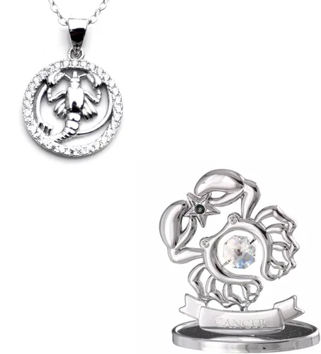 Vista 18 de CRYSTOCRAFT Regalo de sagitario, adorno de constelación con cristal austriaco, adorno de cristal de signo del zodiaco, colección de decoración