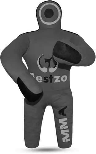 Vista 8 de MMA Grappling Dummy- Saco de boxeo para niños lucha libre BJJ Judo Karate Lanzamiento Autodefensa Boxeo Jiu Jitsu brasileño Dummies - Sin relleno