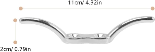 Vista 2 de Accesorios de amarre para barcos resistentes, 4 unidades, pernos de cuerda marinos, tacos de muelle de barco de acero inoxidable 316, fácil