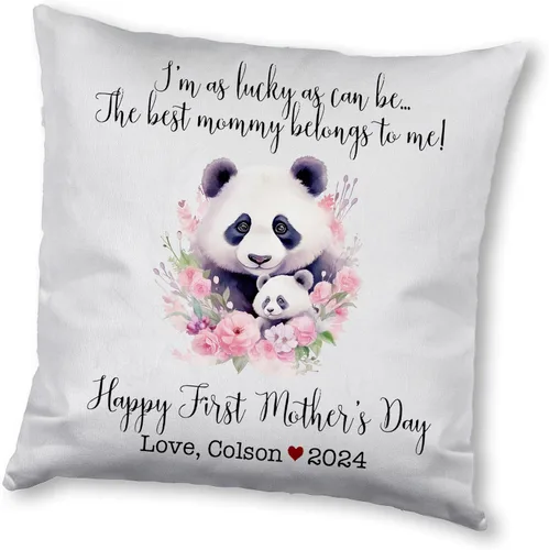 Vista 18 de Generic Panda, funda de almohada personalizada para el primer día de la madre, funda de almohada personalizada para el día de la madre, regalo