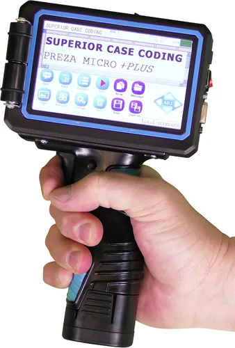 Vista 2 de Preza MICRO + PLUS SBK Impresora portátil de inyección de tinta, codificador de inyección de tinta, máquina de codificación de fecha, codificador