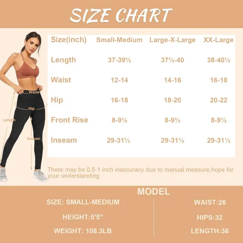 Vista 3 de GAYHAY 3 Pack Leggings with Pockets for Women - High Waisted Tummy Control Workout Yoga Pants Compression Black Leggings