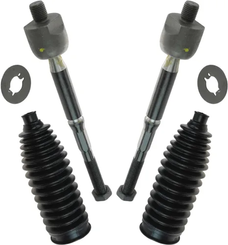 Vista 131 de TRQ Kit de dirección delantera con barra de acoplamiento de fuelle de piñón y cremallera compatible con Toyota Echo 2000-2005