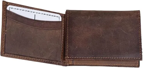 Vista 2 de STS Ranchwear Foreman - Cartera triple para hombre piel marrón envejecida talla única