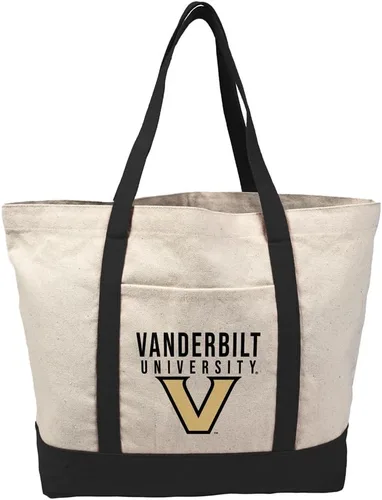 Vista 100 de Campus Lab Bolsa de lona con logotipo primario colegiado con bolsillo externo, bolsa de hombro reutilizable para ir de compras, playa Águilas A&m