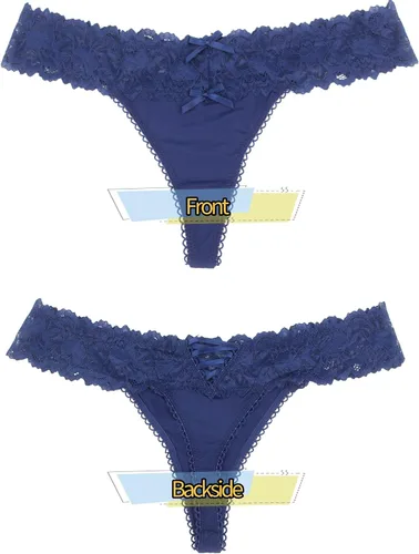Vista 67 de ohyeah Tangas sexy de encaje tangas bragas de tiro bajo ropa interior para mujer de algodón entrepierna braga tangas bragas 4-18
