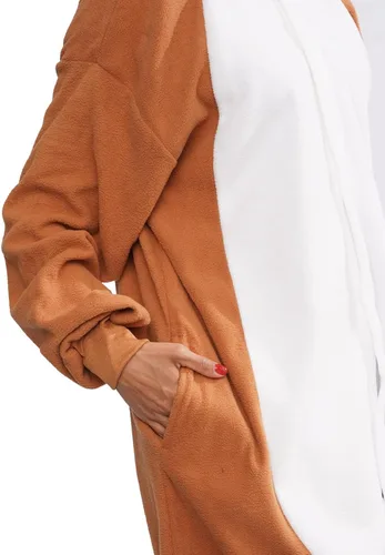 Vista 4 de Mameluco de oso para adultos pijama de una sola pieza para cosplay ropa de dormir de animales disfraz para mujeres y hombres