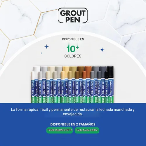 Vista 9 de Grout Pen - Marcador de pintura de lechada para azulejos blancos, punta estrecha de 0.197 pulgadas (0.2 fl oz), paquete de 3