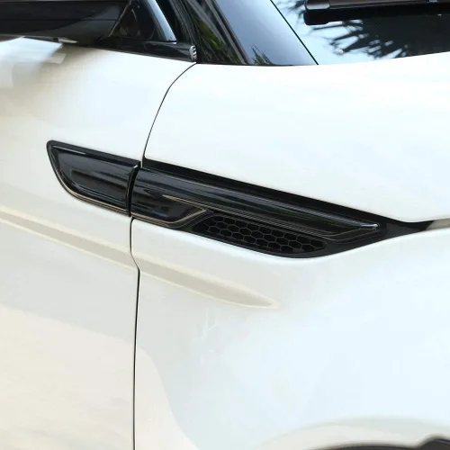 Vista 4 de YIWANG Guardabarros de puerta lateral cromada ABS para salida de aire para Land Rover Range Rover Evoque 2012-2018 Accesorios de coche