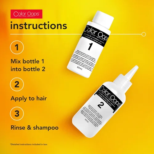 Vista 3 de Color Oops decolorante de cabello con extra acondicionador. 1 unidad de acondicionamiento extra