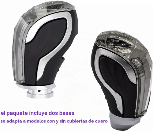 Vista 3 de Pomo de cambio de marchas con activación táctil, cambio de color LED, cristal automático, con botón de bloqueo para pomo de cambio de marchas