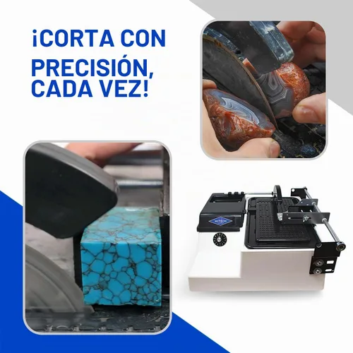 Vista 5 de Hi-Tech Diamond - Sierra de corte lapidario de 6 pulgadas para rocas y minerales, incluye tornillo de banco