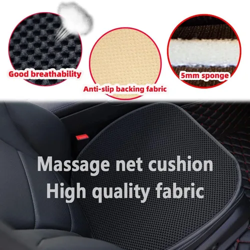 Vista 3 de Cojín de asiento de coche extra grande de 19.5 pulgadas para asiento de coche CCar sentado durante mucho tiempo, cojín cómodo y transpirable 1pcs