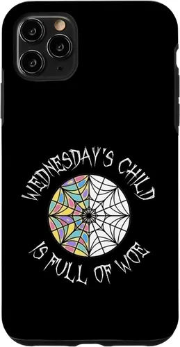 Vista 13 de Wednesday's Child Full of Woe - Carcasa redonda para iPhone 16