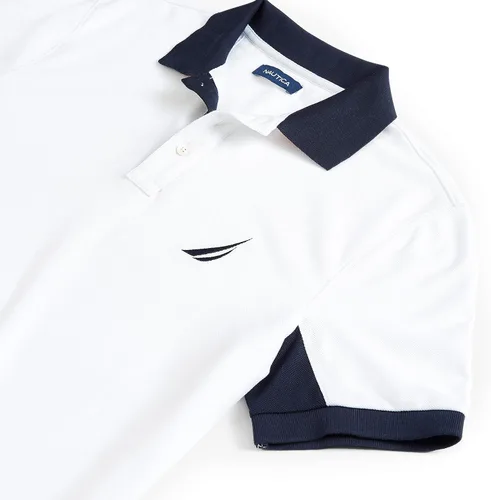 Vista 6 de Nautica - Camiseta estilo polo para hombre, de manga corta, ajuste clásico