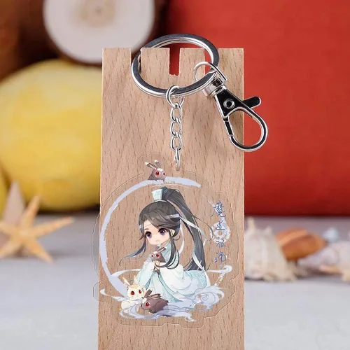 Vista 6 de SPDD Mo Dao Zu Shi - Llavero de acrílico Wei WuXian LAN WangJi llavero de anime, figuras de dibujos animados, colgante de acrílico, decoración