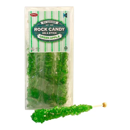 Vista 60 de Palitos de caramelo de roca extragrandes: 12 paletas de cereza rosa – envueltas individualmente – Palitos de caramelo de roca de cristal