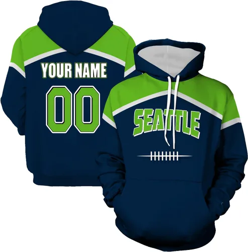 Vista 13 de Sudaderas con capucha personalizadas para hombre, regalos para fanáticos de la ciudad del fútbol, para mujeres, hombres, jóvenes, con nombre y número