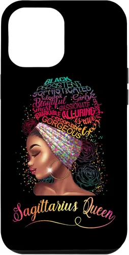 Vista 25 de iPhone 16 Sagittarius Queen Women November December Melanin Birthday Case