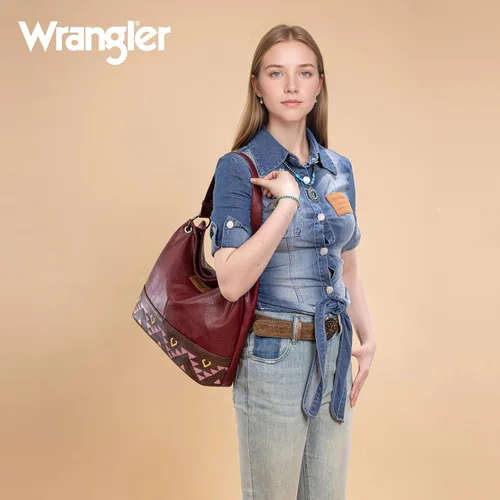 Vista 133 de Wrangler Hobo - Bolsas para mujer de cuero vegano con asa superior, bolsos de hombro y bolsos