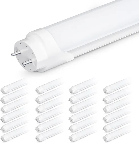 Vista 7 de Tubo lineal T5 de 4 pies de 24 W, 4000 K, 3500 LM, 127.27 LM/W, tipo A+B, lente esmerilada (paquete de 25)