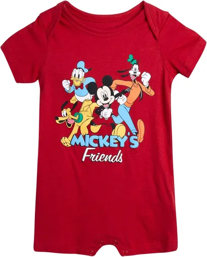 Vista 7 de Disney Mameluco de Mickey Mouse para bebé, 4 piezas, para recién nacido (0-24 meses)