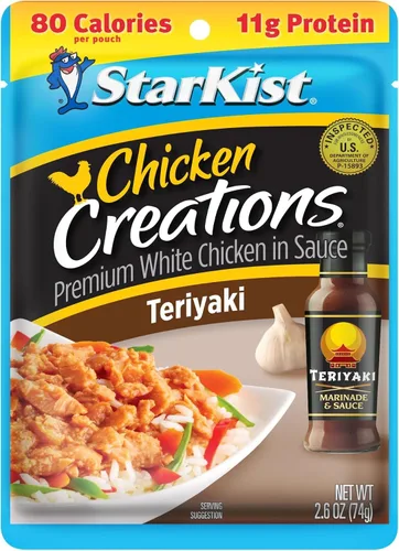 Vista 30 de StarKist Chicken Creations BOLD Buffalo Style, bolsa de 2.6 onzas, 1 paquete 11g Protein Per Serving, Fully Cooked White Meat, Gluten Free, No