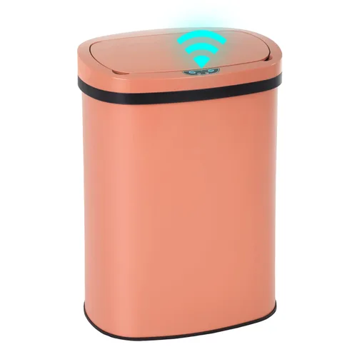 Vista 25 de PayLessHere Bote de basura de plástico de 13 galones Negro Tapa automática sin contacto con sensor de movimiento Bote de basura de cocina