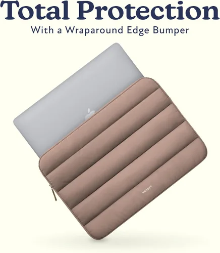 Vista 3 de Vandel Funda para laptop de 13 a 14 pulgadas Café con leche