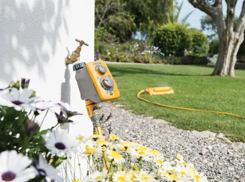 Vista 5 de HOZELOCK - Controlador del sensor del temporizador de riego Plus: riego automático y fácil con su sensor de luz, riego ajustable al amanecer y/o al