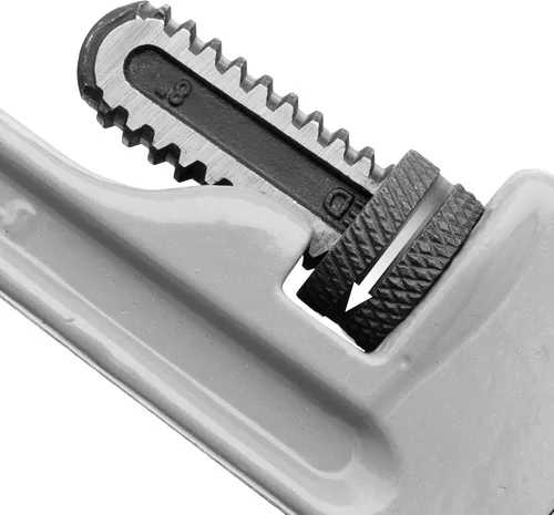 Vista 5 de DURATECH Llave de tubo recto de aluminio de 8 pulgadas de servicio pesado, ajustable, forjada por goteo, supera el estándar GGG