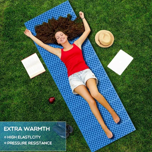 Vista 5 de Almohadillas de Espuma para Acampar para Dormir, Colchón de Espuma de Celda Cerrada Plegable para Acampar, Colchoneta Impermeable para Dormir al