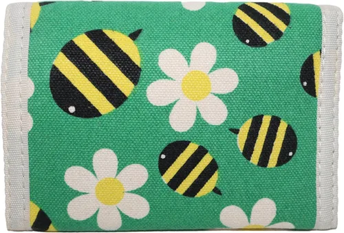 Vista 3 de bungalow 360 Billetera vegana triple, Bumble Bee, Billetera clásica triple