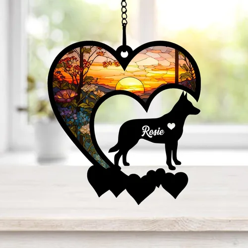 Vista 76 de NAZENTI Atrapasoles personalizado de sabueso afgano, adorno conmemorativo personalizado para la pérdida de mascotas, regalo de condolencia