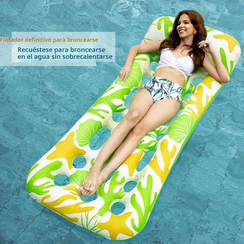Vista 4 de Jasonwell Inflatable Pool Float Lounge - Floaties Rafts for Adults Floating Lounger Sun Tanning Floats Cool Water Floaty Swimming Lake Beach Party