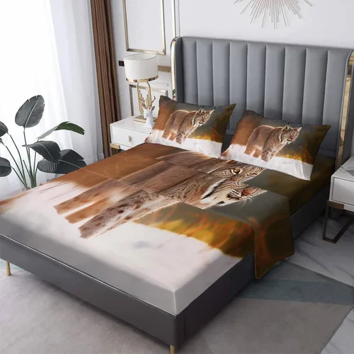 Vista 53 de Juego de sábanas tamaño individual: sábanas y fundas de almohada, sábanas y fundas de almohada, microfibra suave y bolsillo profundo y patrón sin