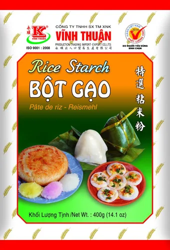 Vista 4 de Vinh Thuan — Almidón de arroz — Sin gluten — Bot Gao, 1 bolsa (14.1 onzas, paquete de 3)