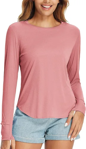 Vista 63 de BALEAF - Camisetas de sol de manga larga para mujer, con FPU 50+, para senderismo, ligeras, de secado rápido, protección contra rayos ultravioleta