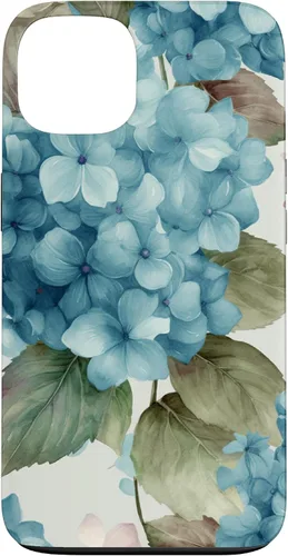 Vista 7 de Watercolor Shabby Chic Blue Hydrangeas Flower Case for iPhone 17