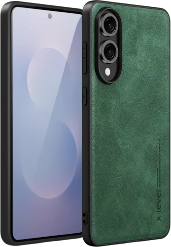 Vista 36 de X-level Funda para Samsung Galaxy Z Flip 6, delgada funda delgada de piel sintética para teléfono, TPU suave, a prueba de golpes, protección Negro