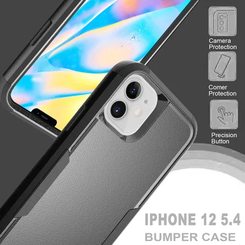 Vista 4 de Compatible con Apple iPhone 11, funda resistente con funda protectora a prueba de golpes para iPhone 11