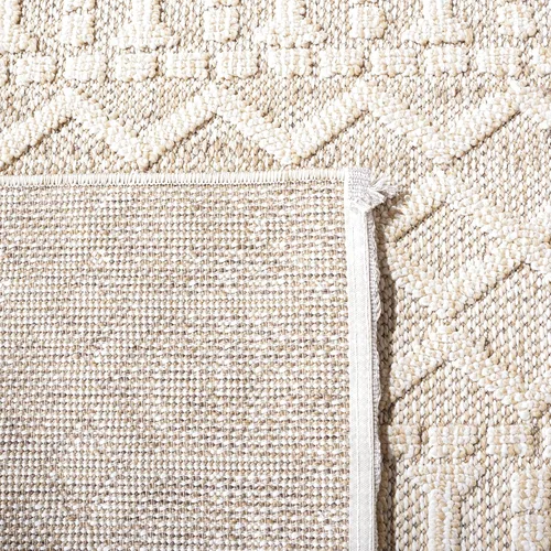 Vista 5 de SAFAVIEH Global Collection - Alfombra de pasillo, 2 pies 2 pulgadas x 8 pies, diseño beige y marfil, no desprende pelusa y de fácil cuidado