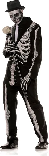 Vista 2 de Underwraps - Traje con esqueleto para hombre